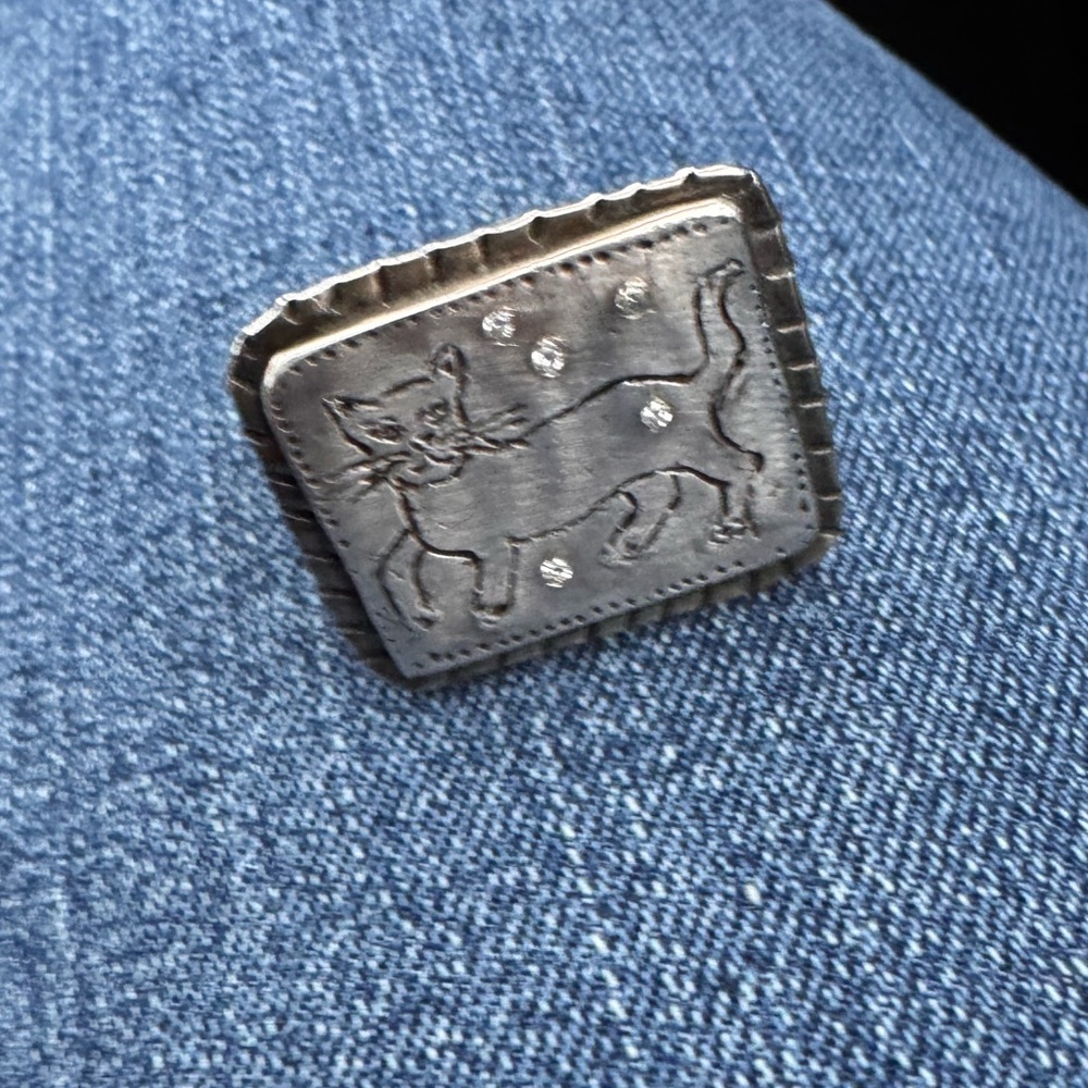 Chunky Cat Diamond Statement Ring - Silver - image 5